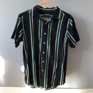 Guys button front stripped shirt